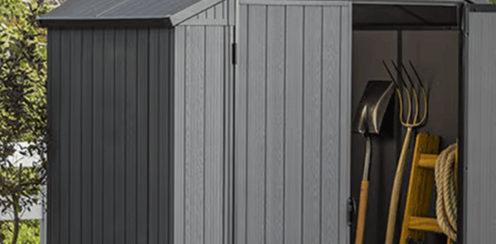 Darwin Graphite Small Storage Shed - 6x4 Shed - Keter US