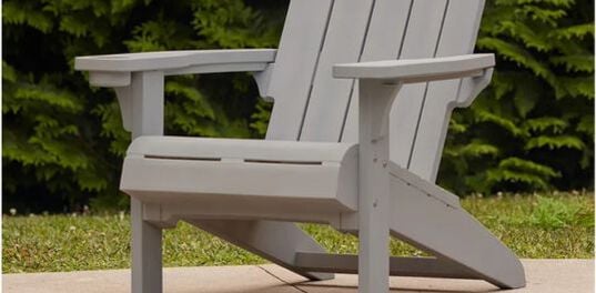 Kiawah Gray Outdoor Adirondack Chair - Keter US