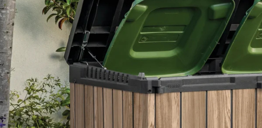 Store-It-Out Signature Storage Shed - Oak Brown