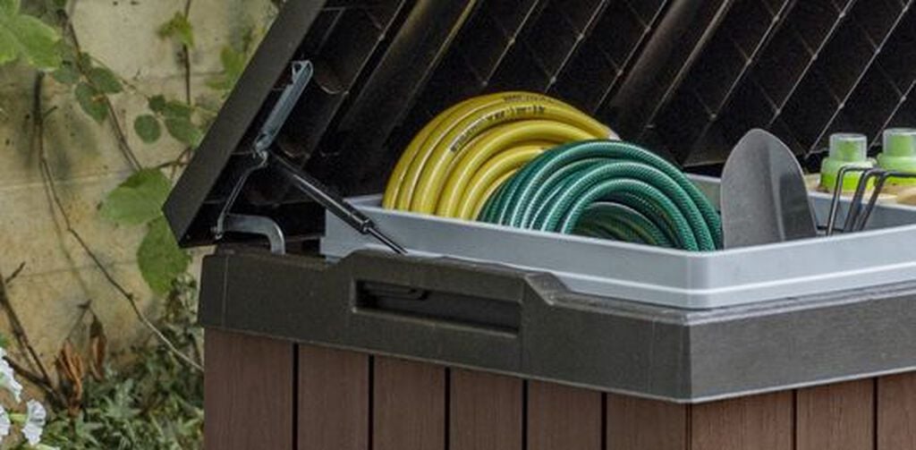 Darwin Brown 150 Gallon Storage Deck Box - Keter US