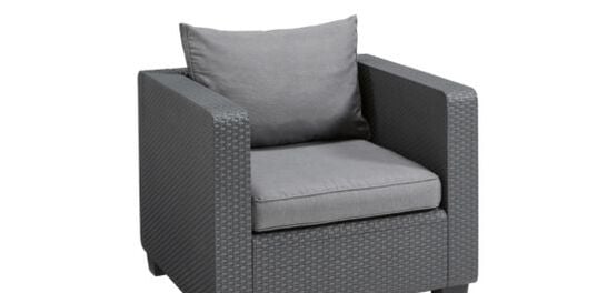 Salta Outdoor Lounge Chair - Graphite - Keter US