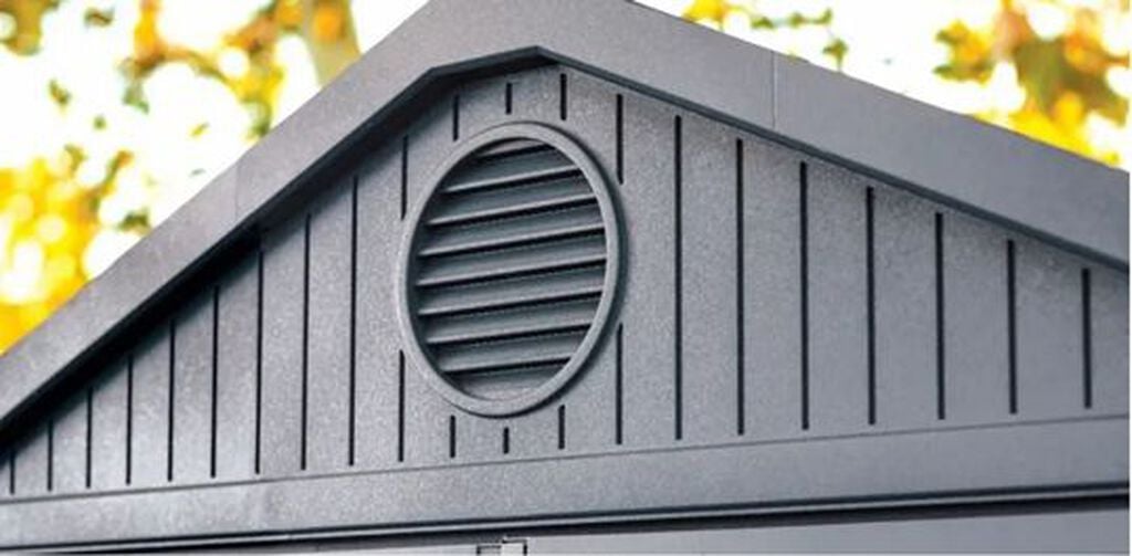 Darwin 6x4 Shed Graphite Storage Shed With Front Windows - Keter US
