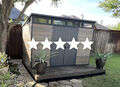 Keter Signature shed with 5 stars