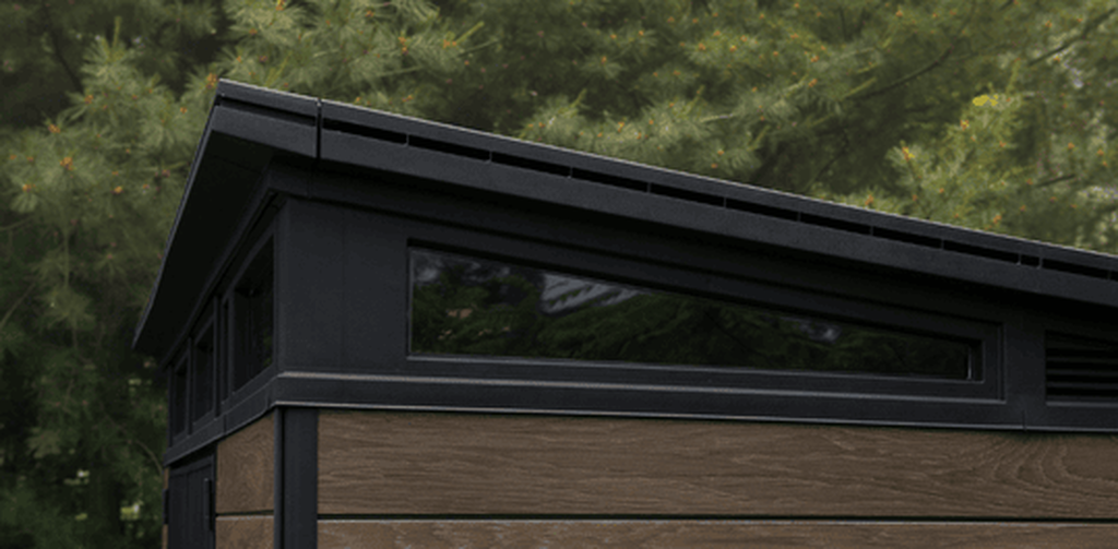 Signature Walnut Brown Medium Storage Shed - 7x7 Shed - Keter US