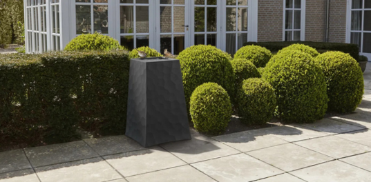 Reversible Stone Planters Set of Two Graphite - Keter US