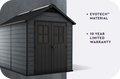 Keter Newton shed in grey
