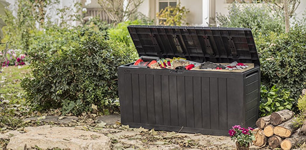 Marvel Graphite 71 Gallon Storage Deck Box - Keter US