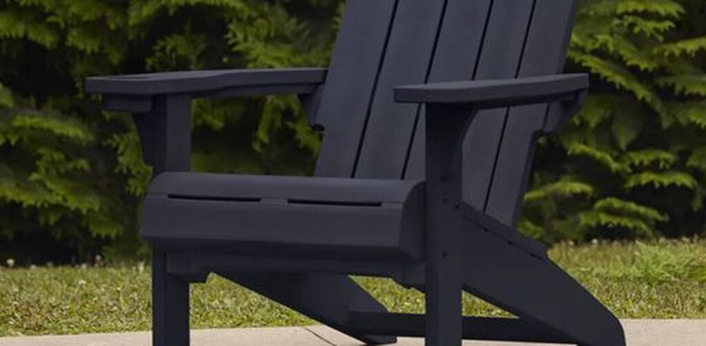 Kiawah Resin Plastic Adirondack Chair - Blue - Keter US
