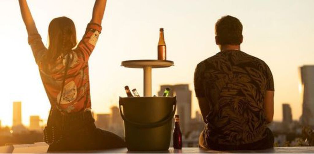 Dark Gray Portable Cooler Table - Keter US