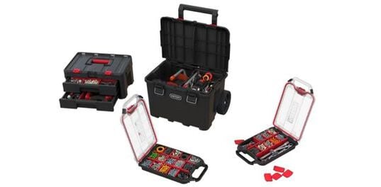 Stack & Roll 2.0 Tool Storage System Black - Keter US