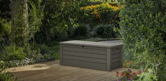 150 Gallon Outdoor Storage Box Westwood Taupe - Keter US
