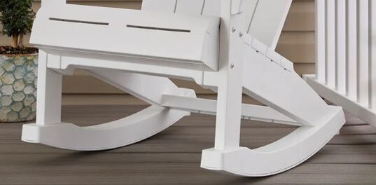 White Outdoor Adirondack Rocking Chair - Keter US
