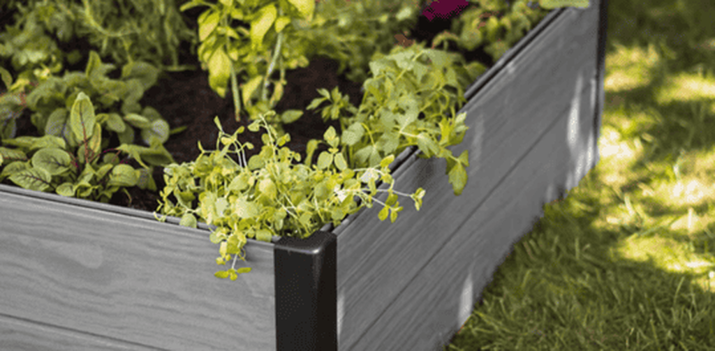 Graphite Maple Resin Raised Garden Bed - Keter US