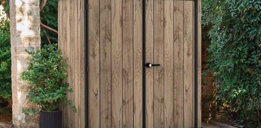 Signature Pine-look XL Outdoor Vertical Storage Shed - Keter US