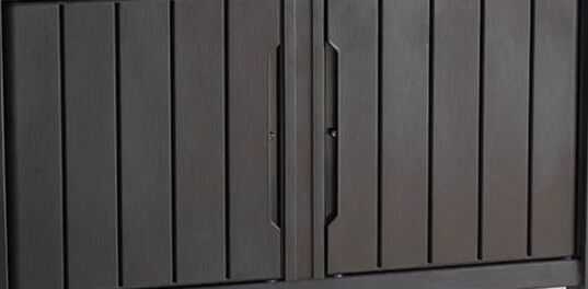 Unity XL Brown Outdoor Kitchen Cart with Storage - Keter US