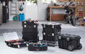 Various Keter tool storage boxes
