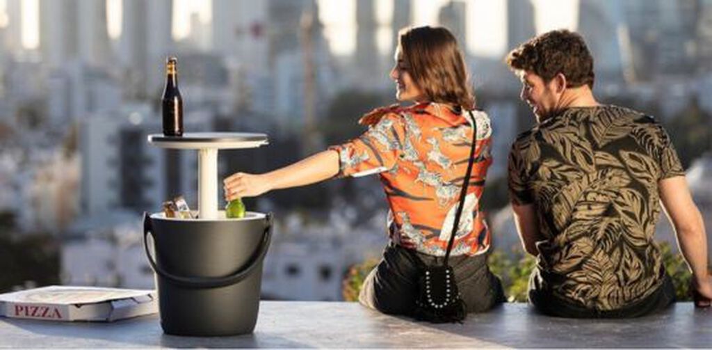 Dark Gray Portable Cooler Table - Keter US
