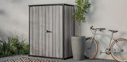 Signature Vertical Storage Shed - Storm Gray - Keter US