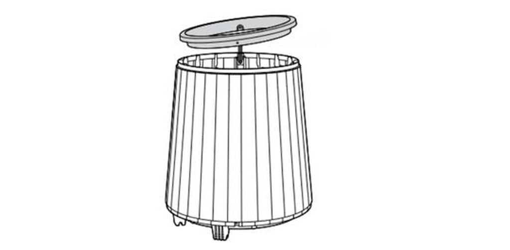 Self Watering Rosewood Brown Conical Planter - Keter US