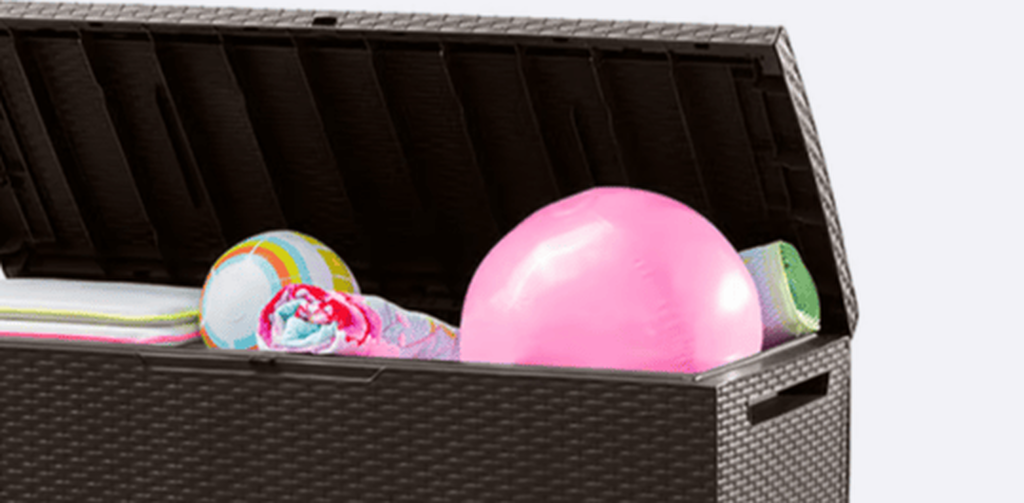 Capri Brown 80 Gallon Storage Deck Box - Keter US