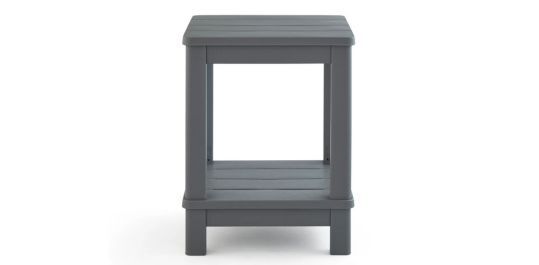 Deluxe Adirondack Two Tier Side Table - Gray - Keter US