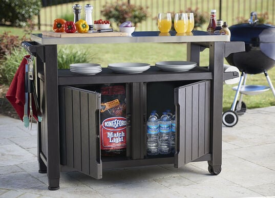 Unity XL Outdoor Kitchen Cart with Storage-Graphite