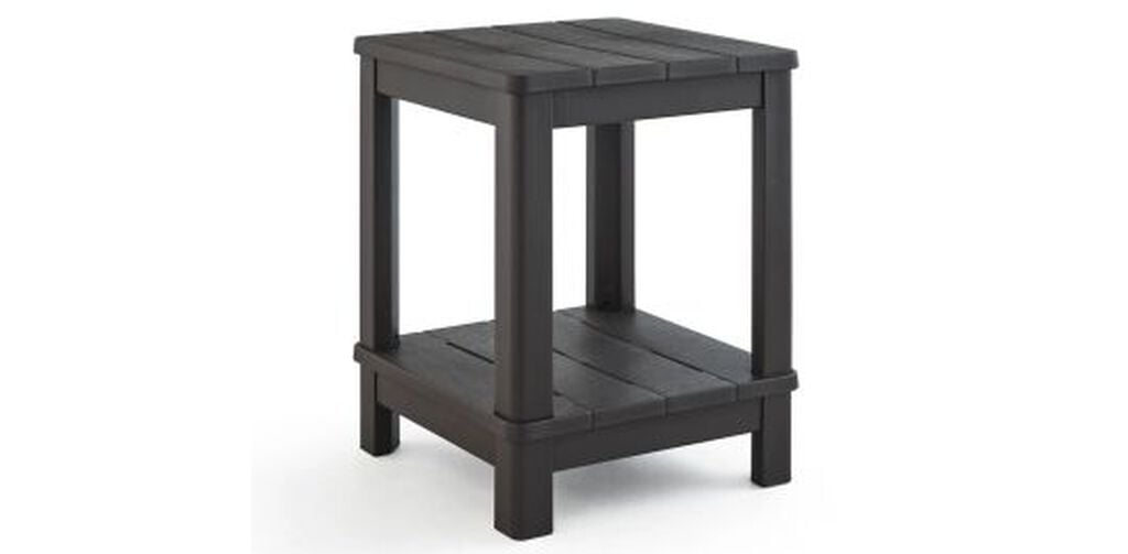 Deluxe Adirondack Two Tier Side Table - Brown - Keter US