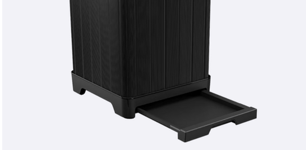 Baltimore Black Outdoor Trash Can - Keter US