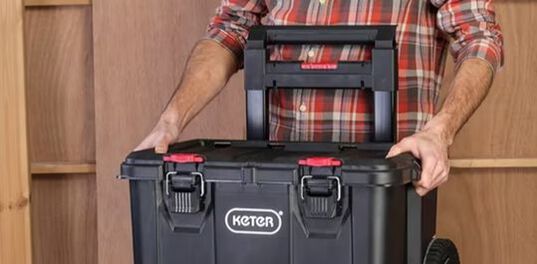 Stack & Roll 2.0 Tool Storage System Black - Keter US