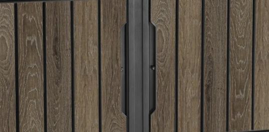 Unity XL Walnut Outdoor Kitchen Cart With Storage  - Keter US