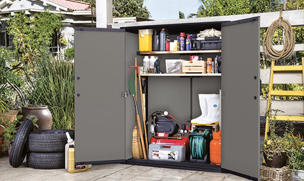 Premier Grey Tall Small Storage Shed - 4.6x2.4 Shed - Keter US