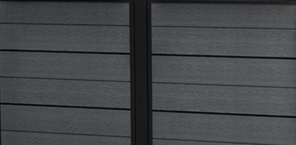 Hide Away 5x3 Storage Trash Can Shed - Graphite - Keter US