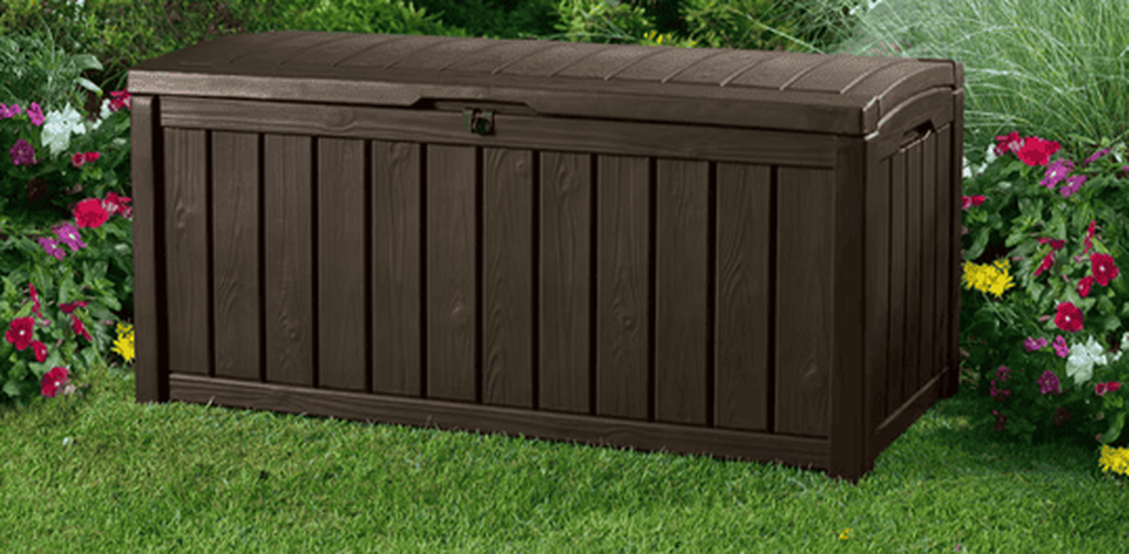 Glenwood Brown 101 Gallon Storage Deck Box - Keter US