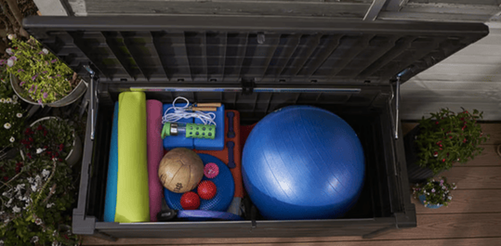 Brightwood Brown 120 Gallon Storage Deck Box - Keter US