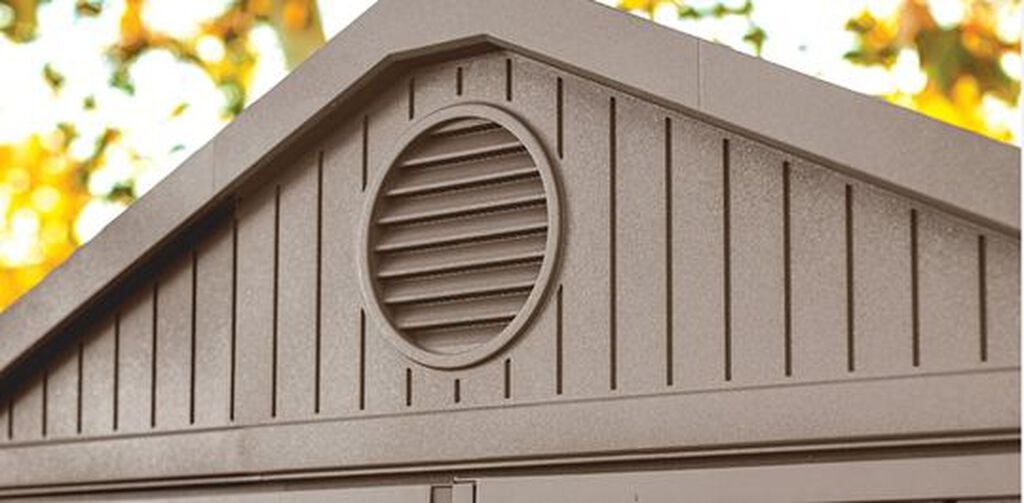 Darwin Brown Medium Storage Shed - 6x8 Shed - Keter US