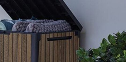 30 Gallon Storage Deck Box Signature Walnut Brown - Keter US