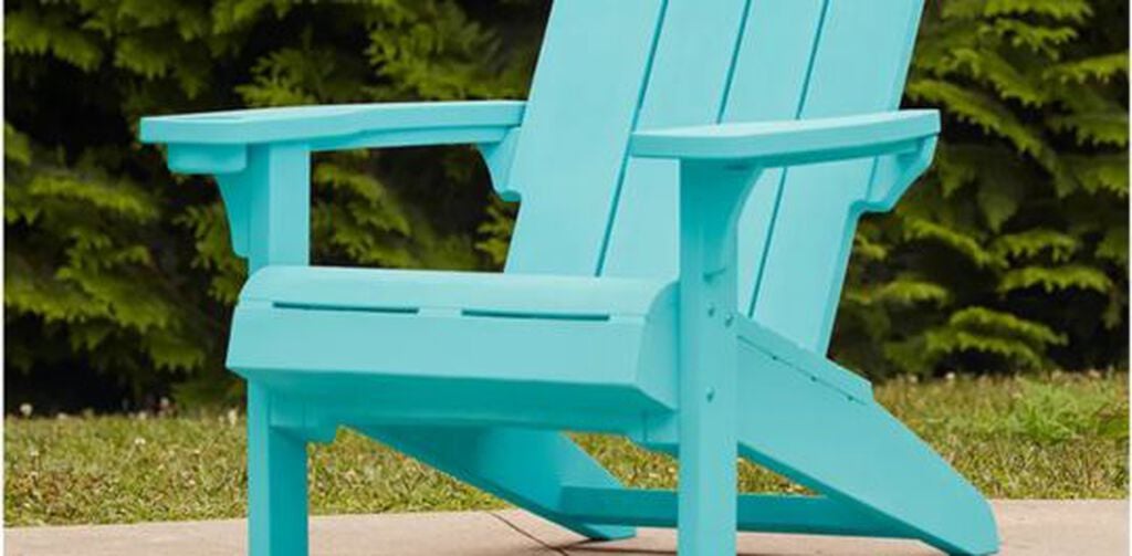 Modern Adirondack Chair With Cup Holder Teal - Keter US