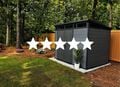 keter cortina gray shed in backyard 5 star review