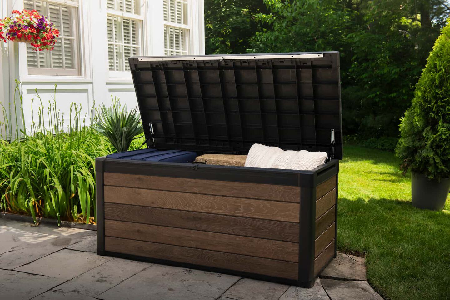 signature deck box with items inside