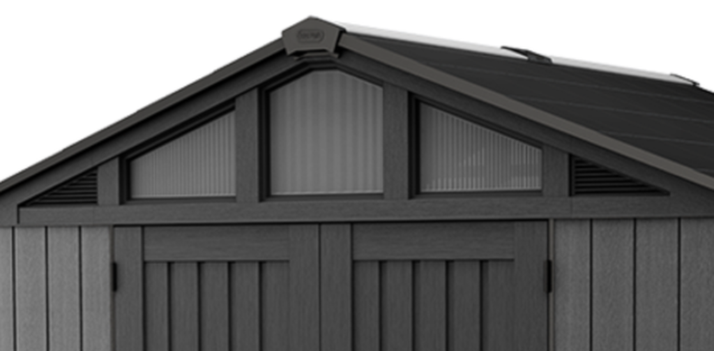 Gray Stronghold 10x15 Extra Large Storage Shed - Keter US
