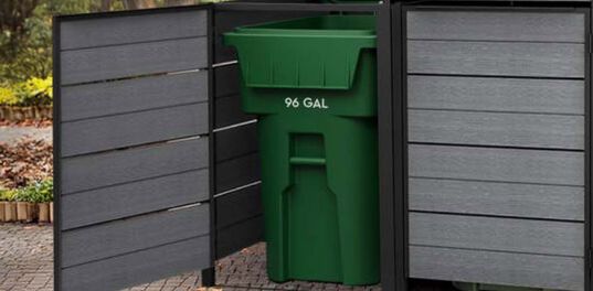 Hide Away 2 x 96 Gal. Trash Can Storage Shed - Keter US