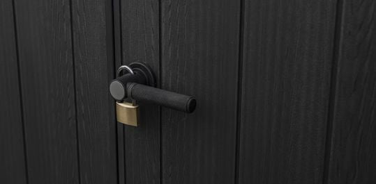 shed handle with lock