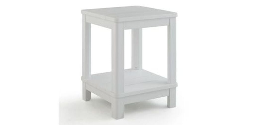 Deluxe Adirondack Two Tier Side Table - White - Keter US