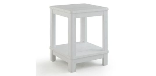 Deluxe White Outdoor Adirondack Side Table - Keter US