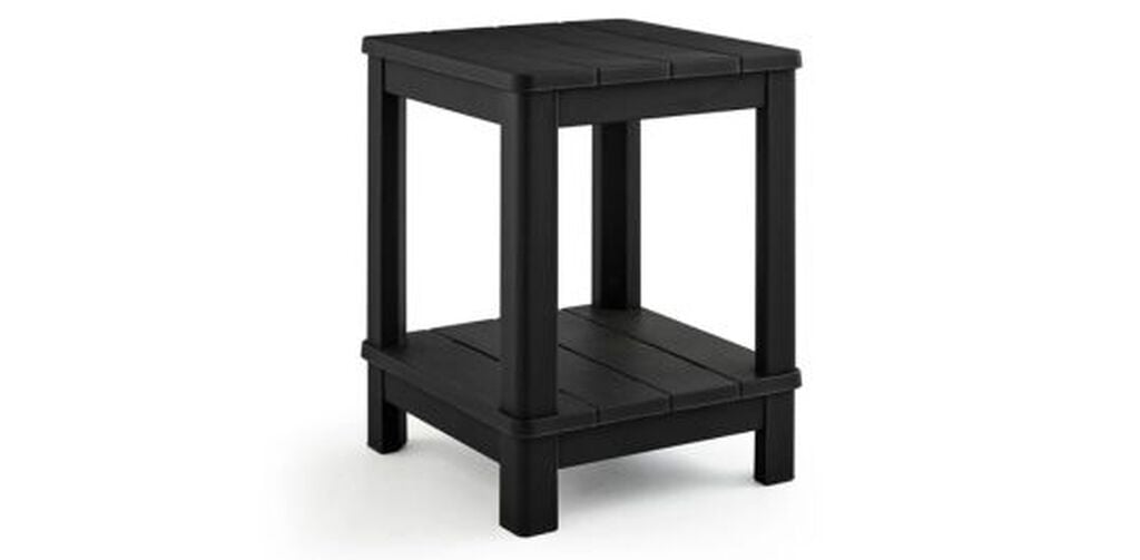 Deluxe Adirondack Two Tier Side Table - Black - Keter US