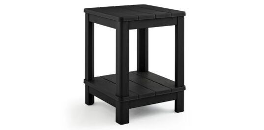 Deluxe Black Outdoor Adirondack Side Table - Keter US