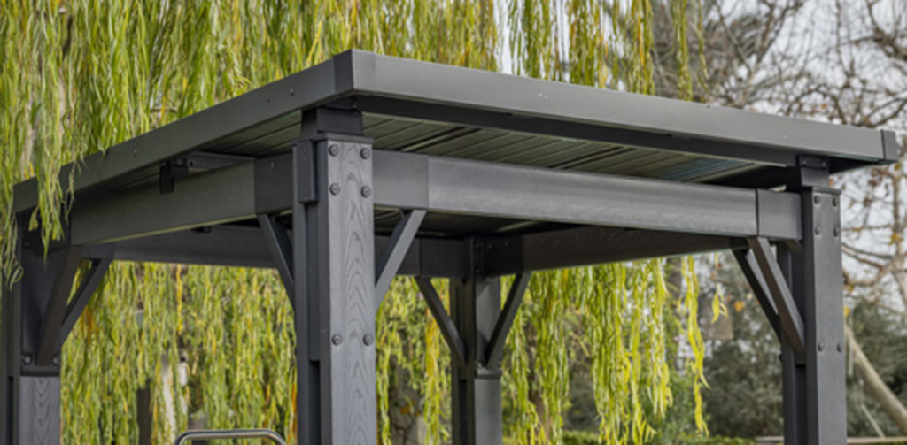 Signature 8x6.5 Outdoor Grill Gazebo - Ashwood Brown - Keter US
