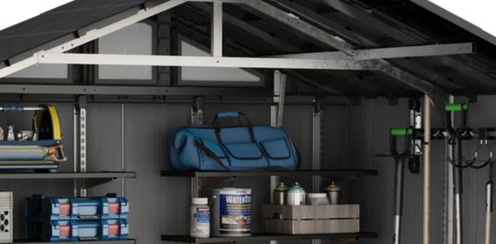 Stronghold 2.0 Gray Resin Storage Shed - 8x6 Shed - Keter US