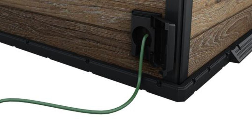 Signature 9x7 Outdoor Bar Shed - Walnut Brown- Keter US