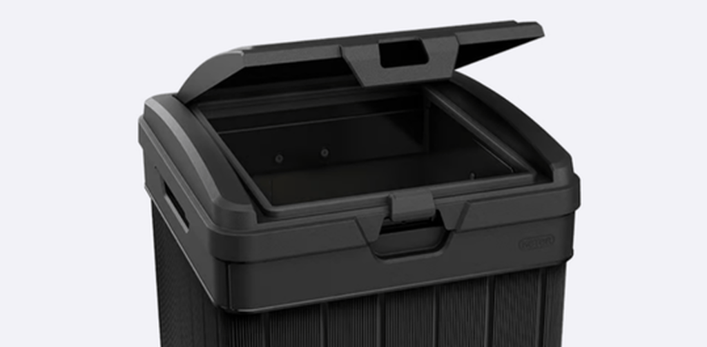 Baltimore Black Outdoor Trash Can - Keter US